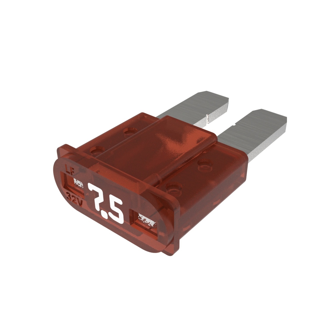 032707.5YX2S | Littelfuse MICRO2 Blade Fuse 32V 7.5A Brown