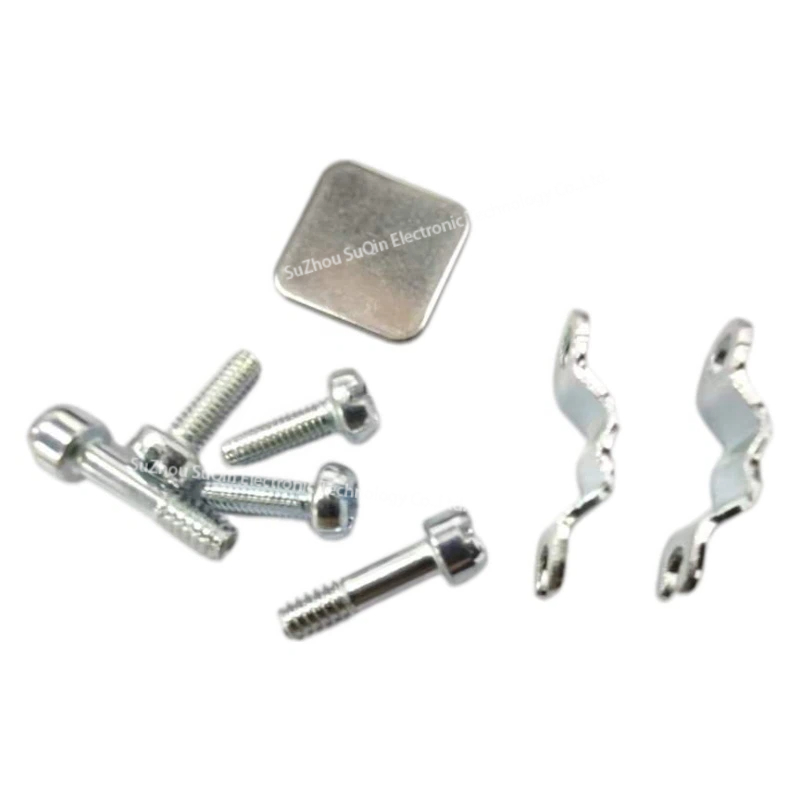 Close-up detail of 1534807-1 hardware accessories highlighting the strain relief metal clamps and mounting hardware.