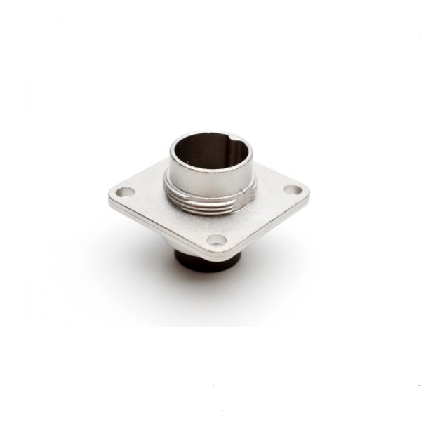 C091 11S008 000 2 Connectors M16 Flange mount male metal receptacle with O-ring seal and ring nut Amphenol