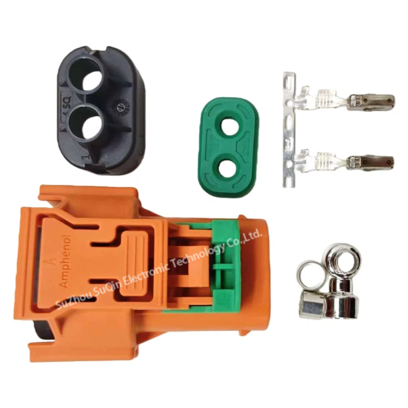 Kit de enchufe de doble vía ePower-Lite Mini ELPM2A02 de Amphenol | Conector de energía sellado de 12 AWG