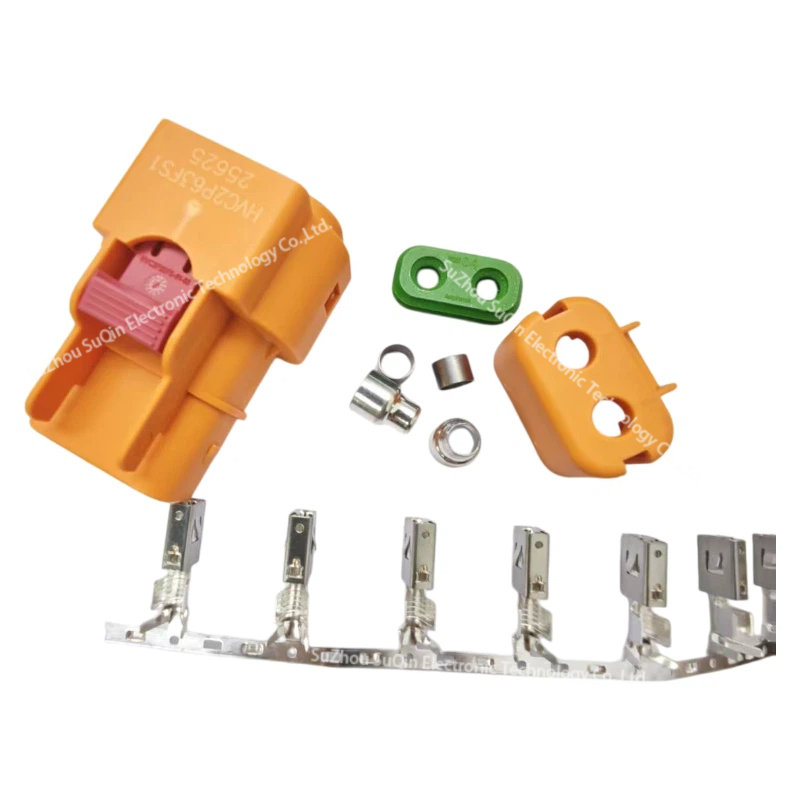Amphenol HVC2P63FS104 | Conector EV de alto voltaje de 2 polos 40A | 1000V Apantallado