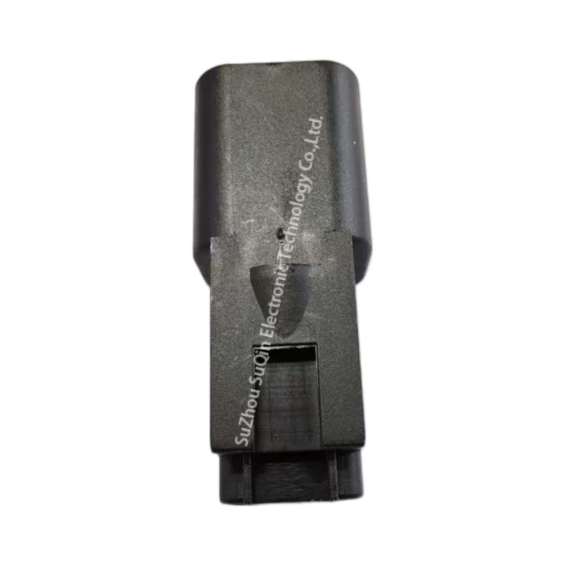 Rear view highlighting the E004 protective end cap for wire seal protection.