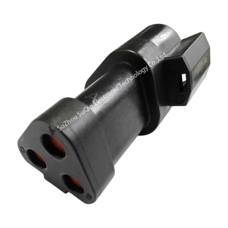 Enchufe negro de 3 pines DT04-3P-EP10 DEUTSCH | Terminador de bus CAN integrado de 120 ohmios