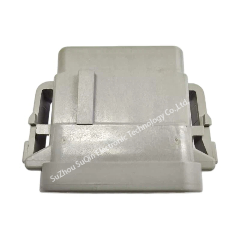 Rear view highlighting the E003 protective end cap and wire seal interface.