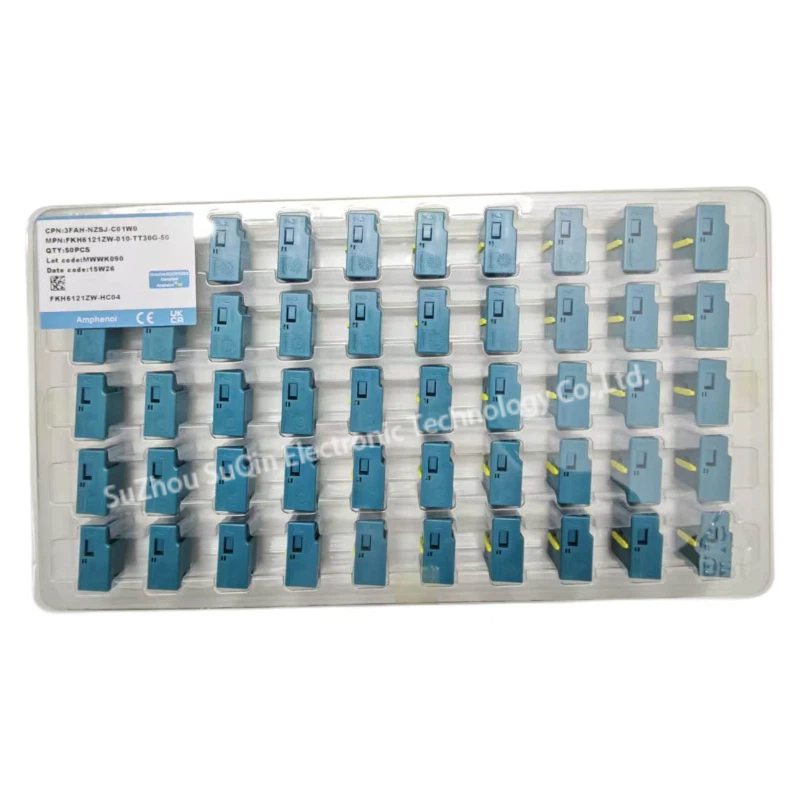 Original factory bulk packaging of gold-plated center metal female terminals for 3FAH-NZSJ-C01W0, including original label.
