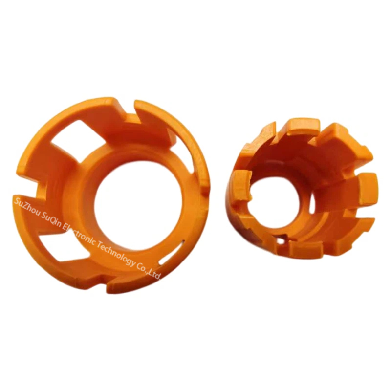 Vue en haute définition des inserts d'isolation orange pour l'ensemble à 1 broche HVSC1P80FV116.