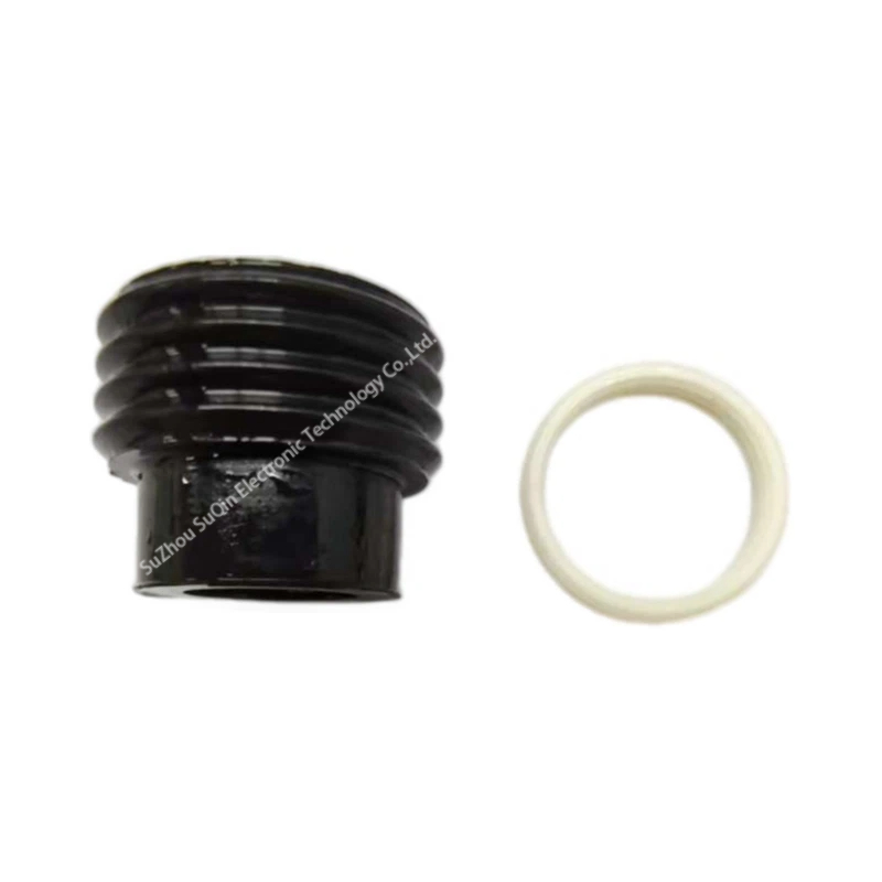Gaine de câble noire et joint torique en silicone pour protection étanche IP67 du HVSC1P80FV116.