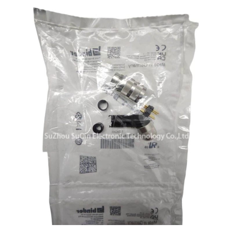Top view of the BINDER IP67-rated 99-5110-40-04 female plug for industrial automation.