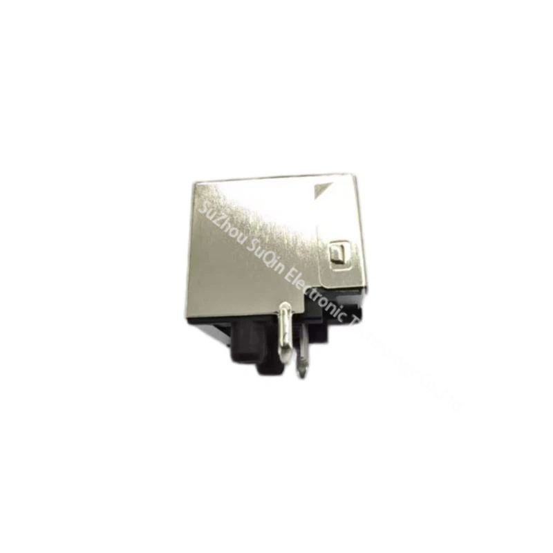 Rear perspective of the 0438600025 shielded modular jack for industrial ethernet.