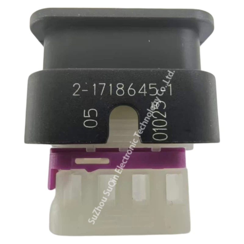 Close-up isometric view focusing on the black locking latch mechanism with molded PA6-GF15 material identifiers and the natural white inner terminal clip.