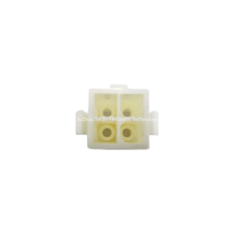 Side profile view of the commercial grade nylon connector cap emphasizing the flexible panel mounting ear structure.