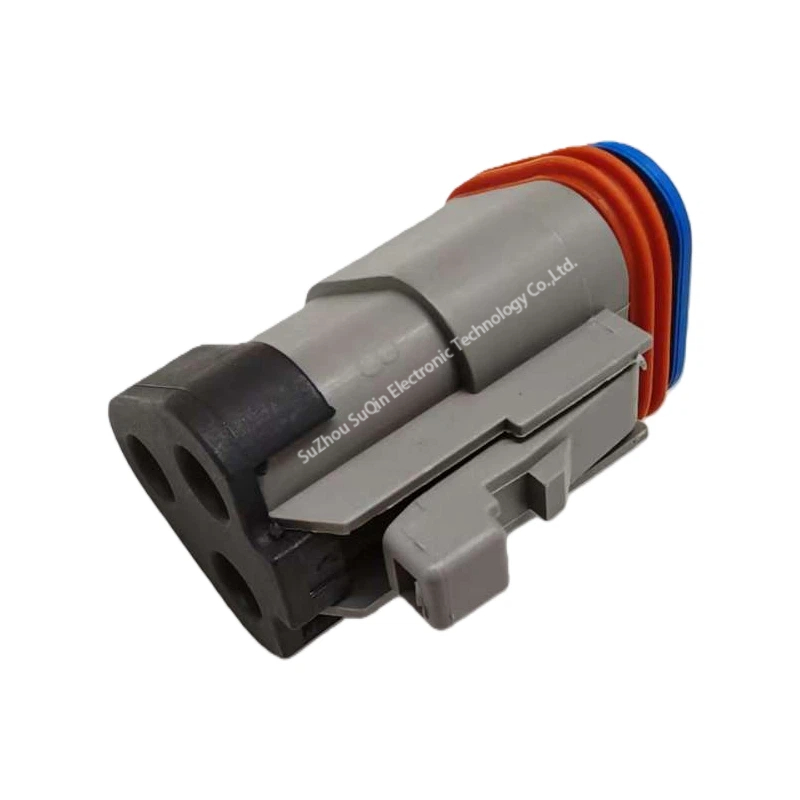 TE DT06-3S-P006 FICHE DEUTSCH à 3 voies | Résistance intégrée de 120 Ohms