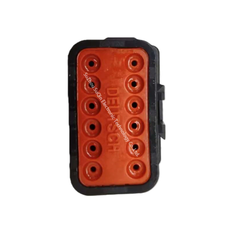 Detailed view of the Keyed B mating interface on the DT06-12PB connector showing the dual-row pin configuration.
