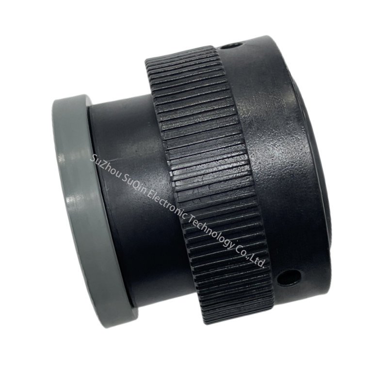 Boîtier d'alimentation noir Deutsch HDP26-24-47PE-L017 Connecteur circulaire à 47 broches pour fils à fils, pour bornes mâles