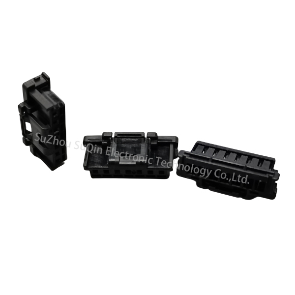 5051510700: Conectores automotrices DuraClik TPA Caja de receptáculo de cable a placa, 7 circuitos, negro