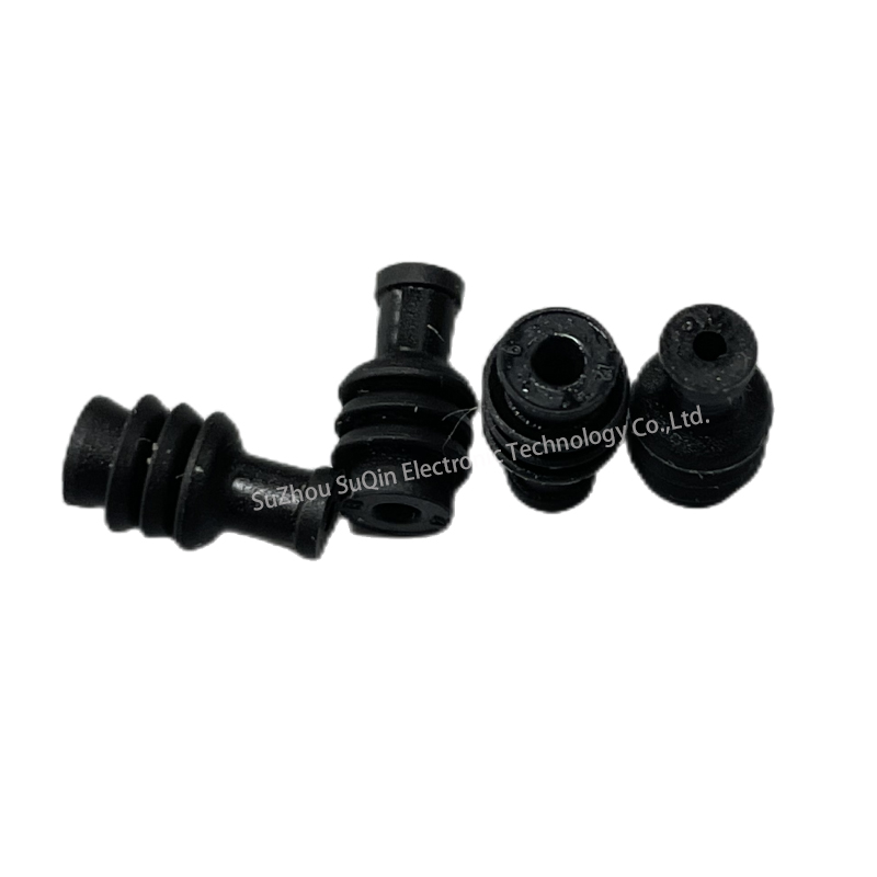Joints en silicone noir pour automobiles, joints pour cavités de joints de fil unique 963142-1
