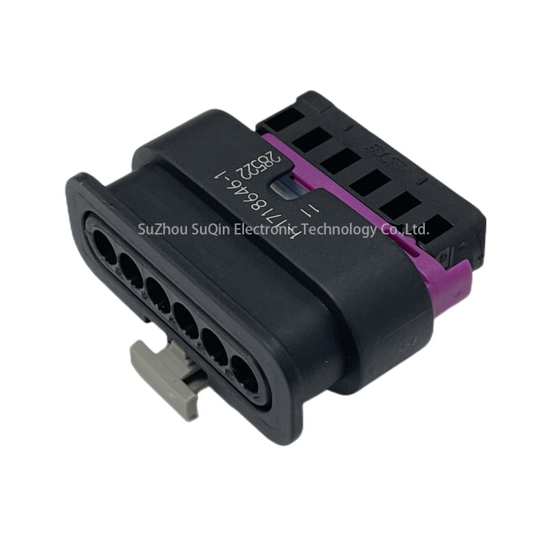 Conector eléctrico automotriz de 6 pines hembra a prueba de agua, conector automotriz 1-1718646-1