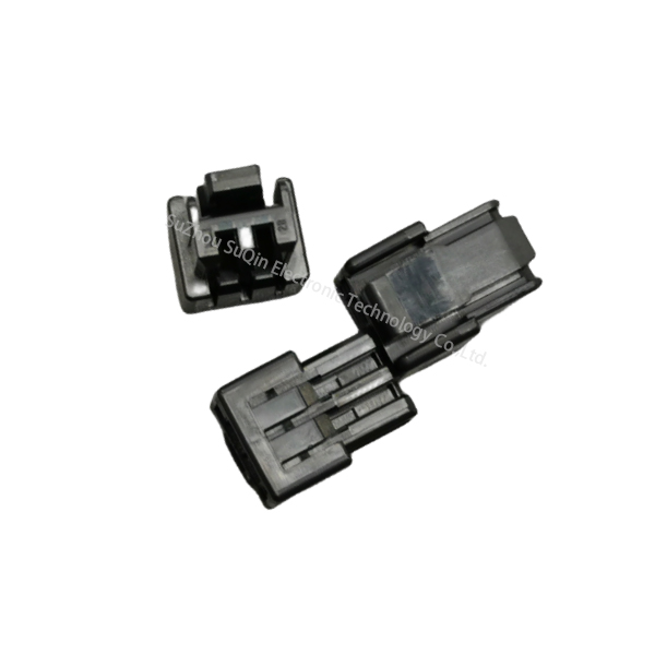 505565-0201: Paso de 1.25mm, Receptáculo Micro-Lock Plus, Caja de crimpado, fila única, bloqueo positivo, 2 circuitos, negro-Para MOLEX